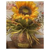 FLOWER POT WITH ARTIFICAL FLOWERS