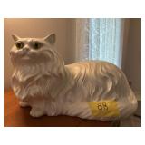 WHITE CERAMIC CAT