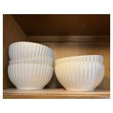 6-LAURIE GATES BOWLS & 4 -CORELLE BOWLS