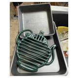 CAKE PANS & CUTTING BOARD KITCHEN AIDE PASTA MAKER
