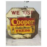 COOPER FEEDS SIGN 15X12- DOUBLE SIDED