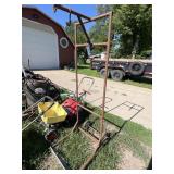 STEEL STAND ON WHEELS  24" X 30" X 70"