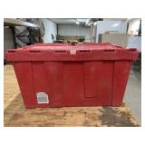 TOTE W/LID  24" X 14" X 12"