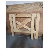 TWO ROLLER STAND SAW HORSES  42" X 36"