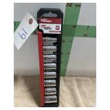 9 PCS SOCKETS- 1/2 IN DRIVE