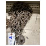 5/16X20FT CHAIN W/ HOOKS