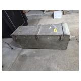 WOODEN BOX W/LID  34" X 12" X 12"
