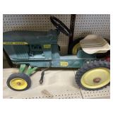 JD 4020 WIDE FRONT PEDAL TRACTOR, METAL WHEELS