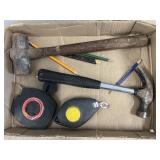 100 FOOT TAPE MEASURE & 2# HAMMER