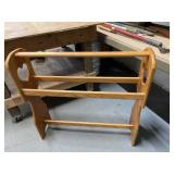 Oak Quilt Rack  35 x 9 x 34
