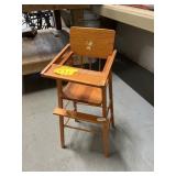 Wood Doll High Chair