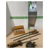 STEELS AND METAL BUTCHER KNIFE