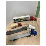 7 164TH SEMI TRACTORS AND TRAILERS