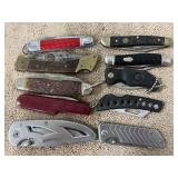 10 MISC POCKET KNIVES