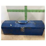 METAL TOOL BOX W/MISC SOCKETS