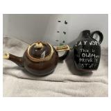 TEA POT & QUART JUG