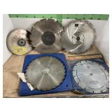 SKILL SAW BLADES & 9 AND 10 IN BLADES