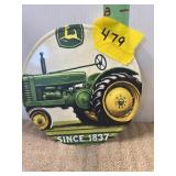 METAL ROUND JD SIGN 8"