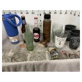 A&W, JACK DANIELS GLASSES, DR PEPPER BOTTLES