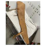 LEATHER GUN SCABBER