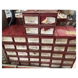 34 DRAWER BOLT CABINET W/ MISC BOLTS