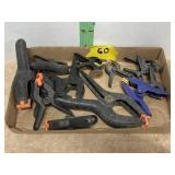 12 PLASTIC SPRING CLAMPS VARIOUS SIZES