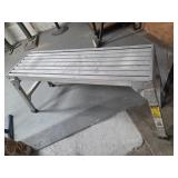 ALUMINUM WORK PLATFORM 12"X40"x20", 225 LBS CAP