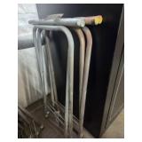 PAIR METAL TUBE SAW HORSES 19"X34"
