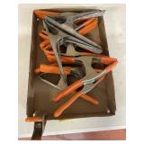 9-6" SPRING CLAMPS & 1-4" SPRING CLAMP