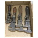 4-MONEKY WRENCHES 6"-8"