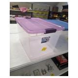 STERILITE TOTE W/LID  23" X 16" X 14"