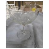 11 -5" CRYSTAL SHEBERT GLASSES W/ETCHING