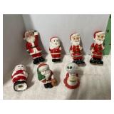 7 MISC SANTA S&P SHAKERS