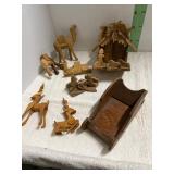 SMALL WOOD NATIVITY
