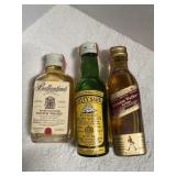BALLANTINES, CUTTY SARK JOHNNIE WALKER RED