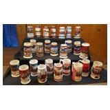 25 Budweiser Holiday Beer Steins