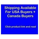 USA + Canada Shipping Offered Only We also offer