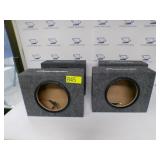LOT 4PC PIONEER CAR SPEAKER BOXES- NO PARCEL