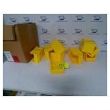 LOT 9PC NEW YELLOW STACKING PARTS BINS