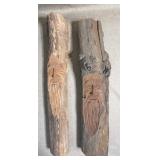 Jim Nelson Carved Wooden Wall Plaques, 2