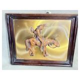 Vtg 3D Native American 'End of the Trail Picture