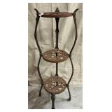 Three-Tier Cast Iron Plant Stand