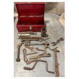 Hand Tools & Red Steel Toolbox