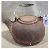 Cast Iron Teapot with Metal Handle