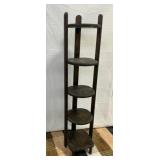 Wooden Five-Tier Shelf Unit