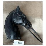 Cast Iron Horse Head Hitching Post Topper