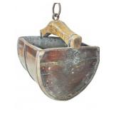 Wooden & Metal-Banded Well Bucket