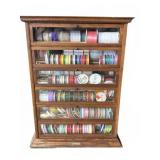A.N. Russell & Sons Wood Ribbon Display Cabinet,