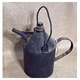 Black Metal Oil Can with Handle