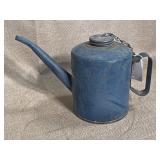 Eagle Blue Metal Oil Can